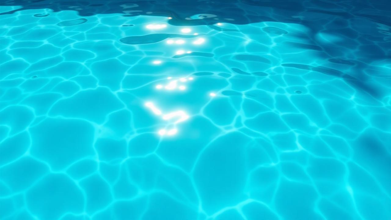 Glinsterend zwembadwater