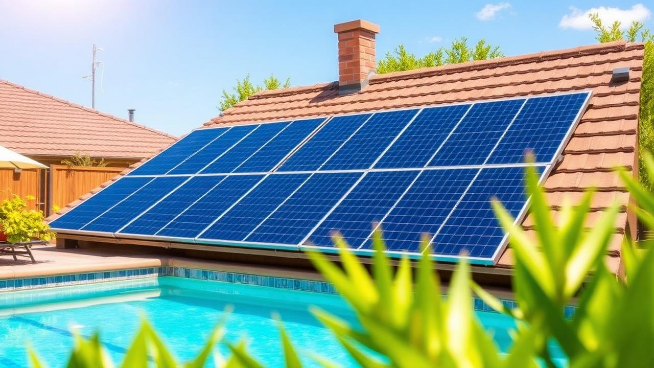 Zonne-energie voor zwembadverwarming